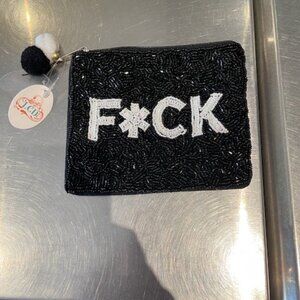 NWT LCD BEADED PURSE